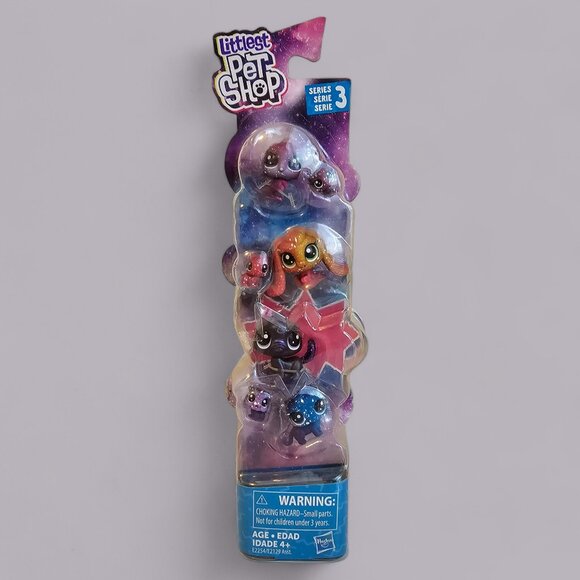 Hasbro Littlest Pet Shop Cosmic Pounce Tube Set 3 #3-24 Platypus Cat New LPS - Picture 1 of 7
